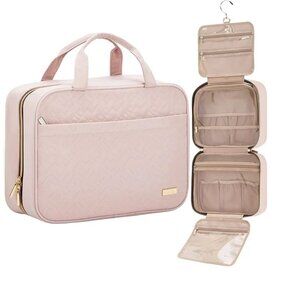 New! Travel Toiletry Bag, Portable Hanging Organizer, Travel-Size Accessories